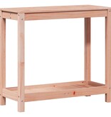 VidaXL Oppottafel met schap 82,5x35x75 cm massief douglashout