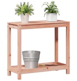 VidaXL Oppottafel met schap 82,5x35x75 cm massief douglashout