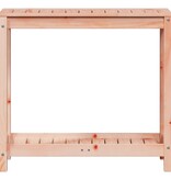 VidaXL Oppottafel met schap 82,5x35x75 cm massief douglashout