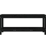 VidaXL Tuinbank 108x35x45 cm massief grenenhout zwart