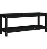 VidaXL Tuinbank 108x35x45 cm massief grenenhout zwart