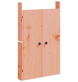 VidaXL Kastdeurtjes voor buitenkeuken 2 st 50x9x82 cm douglashout