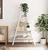 VidaXL Opbergek 5-laags A-vorm 110x40x180,5 cm massief grenenhout