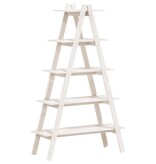 VidaXL Opbergek 5-laags A-vorm 110x40x180,5 cm massief grenenhout