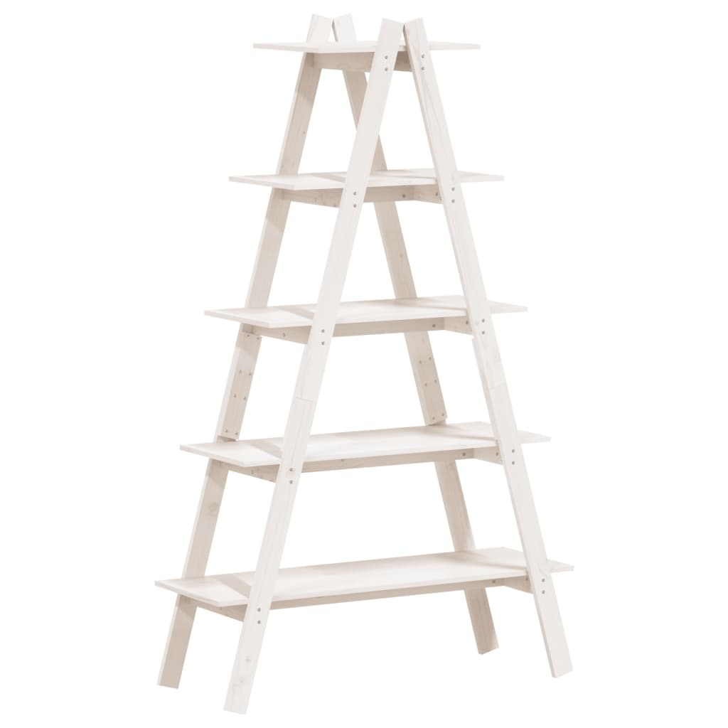 VidaXL Opbergek 5-laags A-vorm 110x40x180,5 cm massief grenenhout