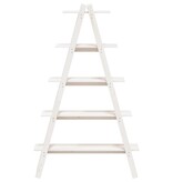 VidaXL Opbergek 5-laags A-vorm 110x40x180,5 cm massief grenenhout