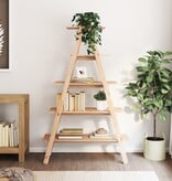 VidaXL Opbergek 5-laags A-vorm 110x40x180,5 cm massief grenenhout