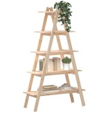 VidaXL Opbergek 5-laags A-vorm 110x40x180,5 cm massief grenenhout