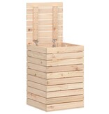 VidaXL Wasmand 44x44x66 cm massief grenenhout