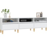 VidaXL Tv-meubel 150x30x44,5 cm bewerkt hout wit