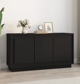 VidaXL Dressoir 102x35x55 cm bewerkt hout zwart