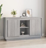 VidaXL Dressoir 102x35x60 cm bewerkt hout grijs sonoma eikenkleurig