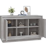 VidaXL Dressoir 102x35x60 cm bewerkt hout grijs sonoma eikenkleurig