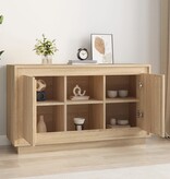 VidaXL Dressoir 102x35x60 cm bewerkt hout sonoma eikenkleurig