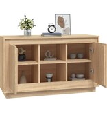 VidaXL Dressoir 102x35x60 cm bewerkt hout sonoma eikenkleurig