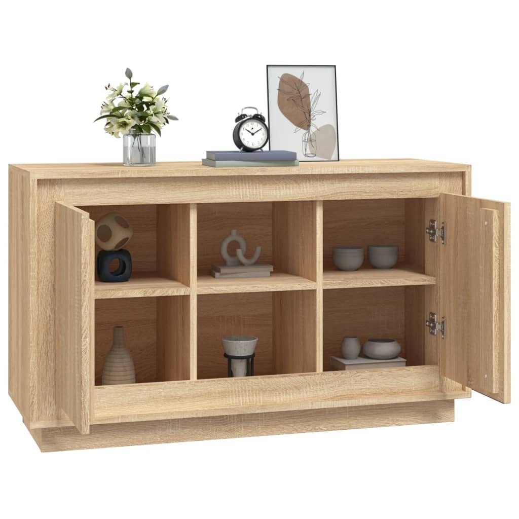VidaXL Dressoir 102x35x60 cm bewerkt hout sonoma eikenkleurig