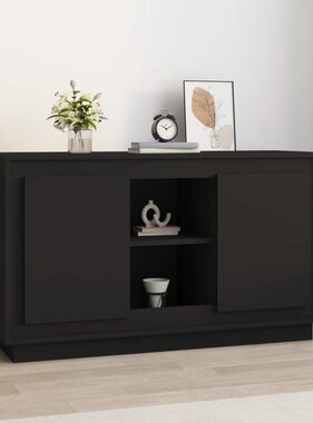 VidaXL Dressoir 102x35x60 cm bewerkt hout zwart