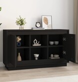 VidaXL Dressoir 102x35x60 cm bewerkt hout zwart