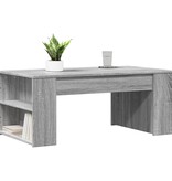 VidaXL Salontafel 102x55x42 cm bewerkt hout grijs sonoma eikenkleurig