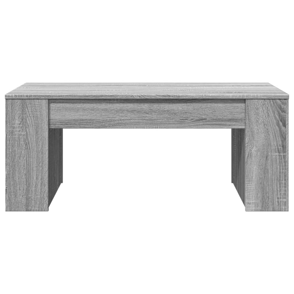 VidaXL Salontafel 102x55x42 cm bewerkt hout grijs sonoma eikenkleurig