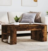 VidaXL Salontafel 102x55x42 cm bewerkt hout gerookt eikenkleurig