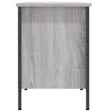 VidaXL Schoenenkast 131x35x50 cm bewerkt hout grijs sonoma eikenkleur
