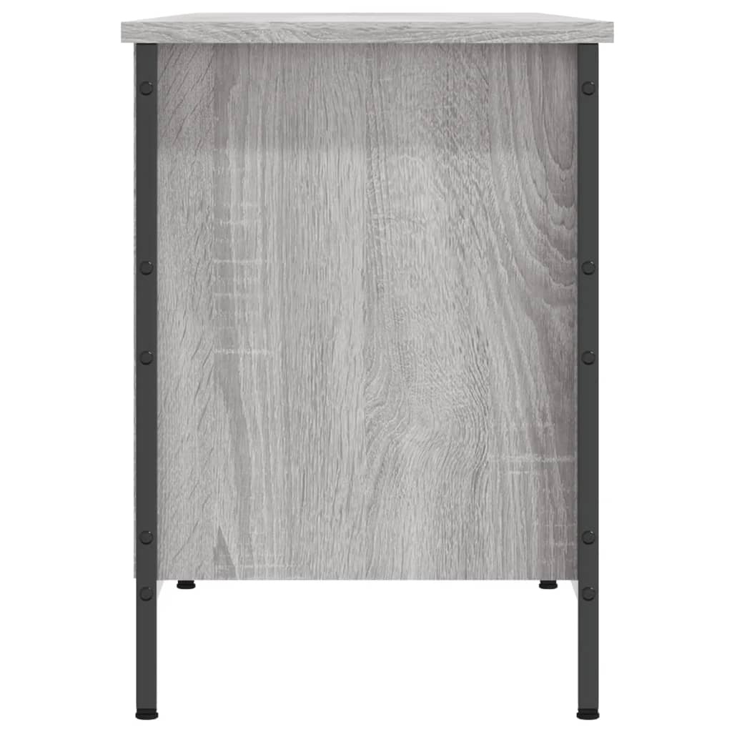 VidaXL Schoenenkast 131x35x50 cm bewerkt hout grijs sonoma eikenkleur