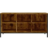 VidaXL Schoenenkast 100x35x50 cm bewerkt hout gerookt eikenkleurig