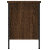 VidaXL Schoenenkast 69x35x50 cm bewerkt hout bruin eikenkleur