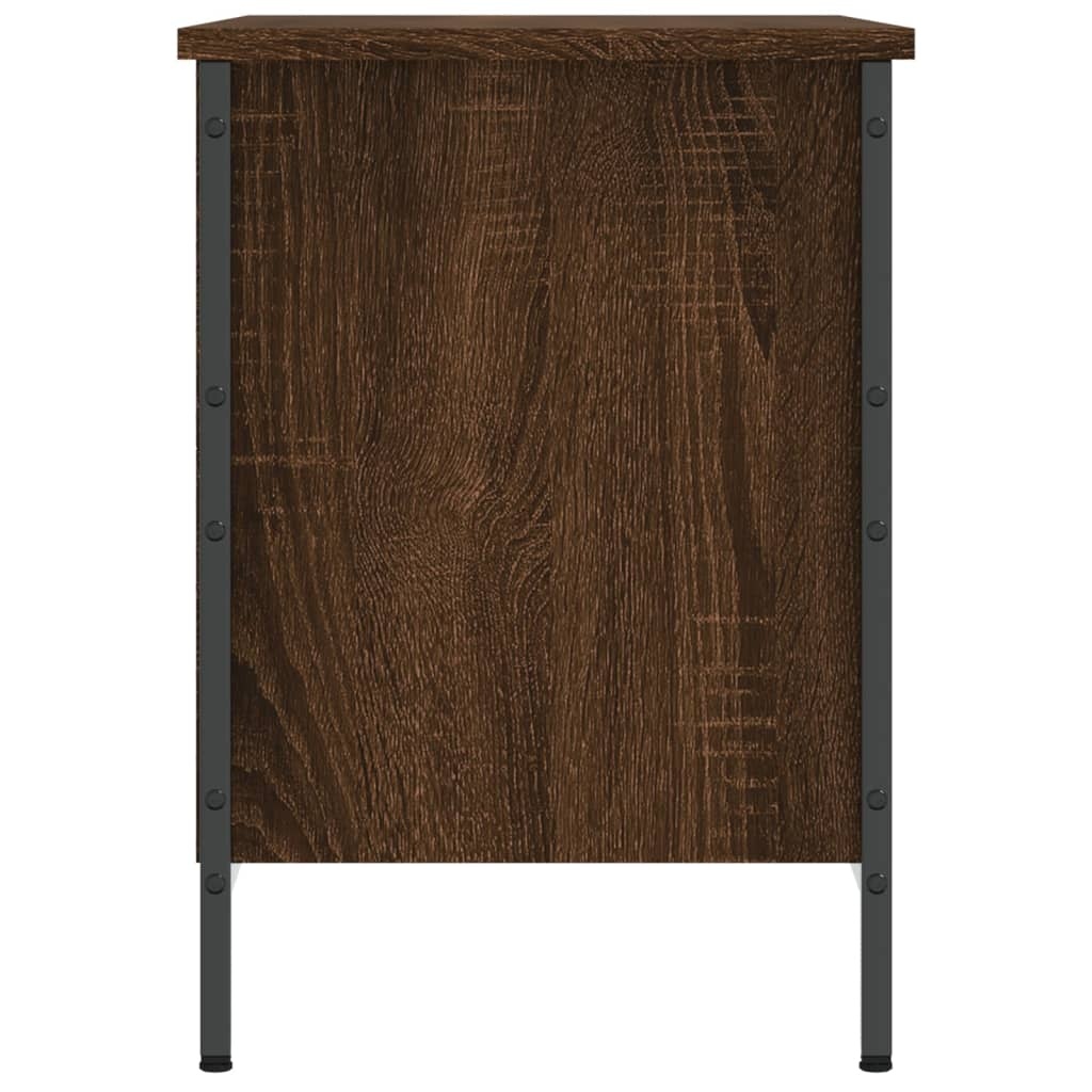 VidaXL Schoenenkast 69x35x50 cm bewerkt hout bruin eikenkleur