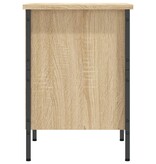 VidaXL Schoenenkast 38x35x50 cm bewerkt hout sonoma eikenkleurig
