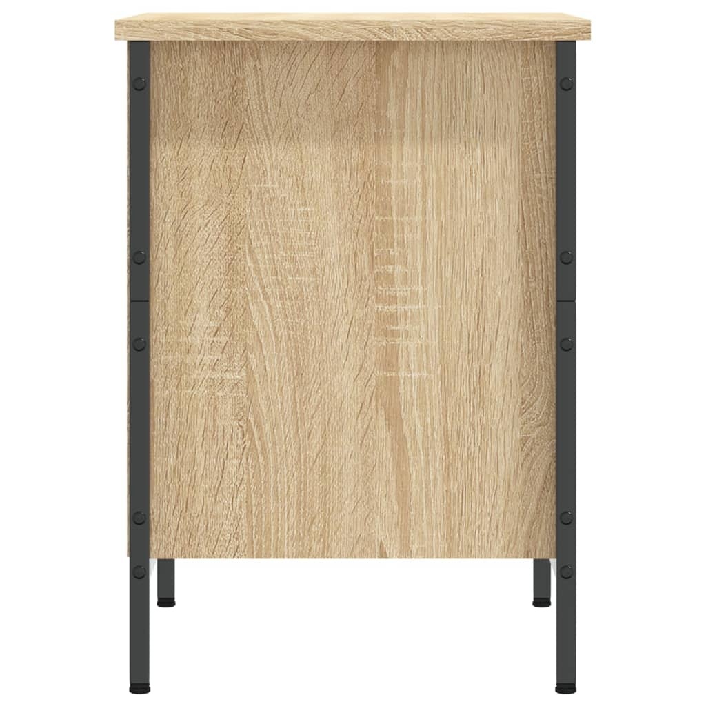 VidaXL Schoenenkast 38x35x50 cm bewerkt hout sonoma eikenkleurig