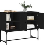 VidaXL Dressoir 100x40x79,5 cm bewerkt hout zwart