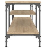 VidaXL Tv-meubel 201x35x45 cm bewerkt hout en ijzer sonoma eikenkleur