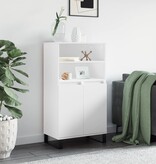 VidaXL Hoge kast 60x36x110 cm bewerkt hout wit