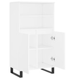 VidaXL Hoge kast 60x36x110 cm bewerkt hout wit