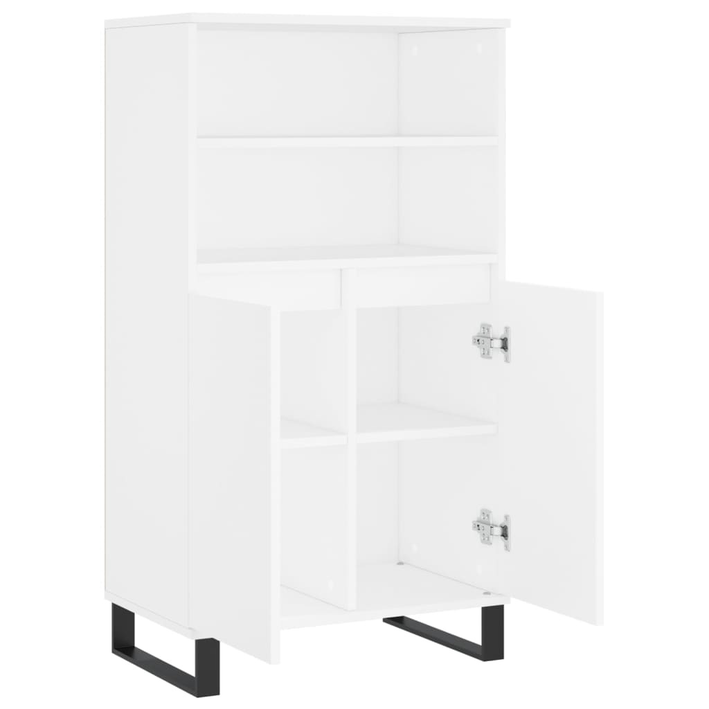 VidaXL Hoge kast 60x36x110 cm bewerkt hout wit