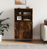 VidaXL Hoge kast 60x36x110 cm bewerkt hout gerookt eikenkleurig