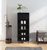 VidaXL Schoenenkast 40x36x105 cm bewerkt hout zwart