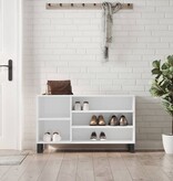 VidaXL Schoenenkast 102x36x60 cm bewerkt hout hoogglans wit