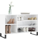 VidaXL Schoenenkast 102x36x60 cm bewerkt hout hoogglans wit