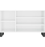 VidaXL Schoenenkast 102x36x60 cm bewerkt hout hoogglans wit