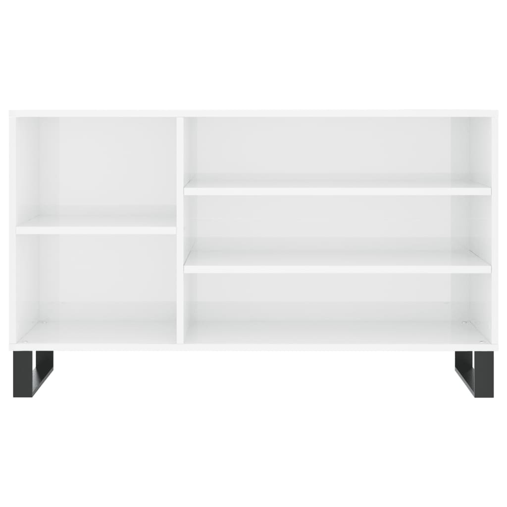 VidaXL Schoenenkast 102x36x60 cm bewerkt hout hoogglans wit