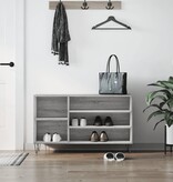 VidaXL Schoenenkast 102x36x60 cm bewerkt hout sonoma grijs
