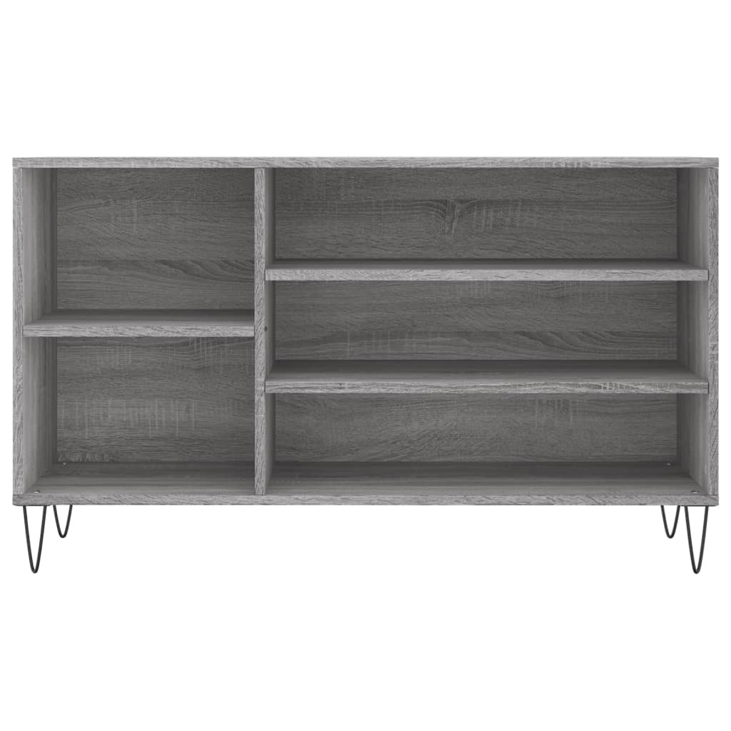 VidaXL Schoenenkast 102x36x60 cm bewerkt hout sonoma grijs