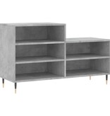 VidaXL Schoenenkast 102x36x60 cm bewerkt hout betongrijs