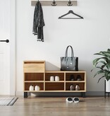 VidaXL Schoenenkast 102x36x60 cm bewerkt hout sonoma eikenkleurig