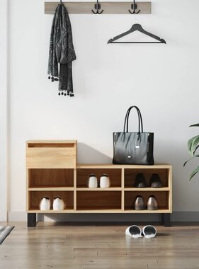 VidaXL Schoenenkast 102x36x60 cm bewerkt hout sonoma eikenkleurig