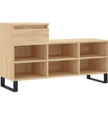 VidaXL Schoenenkast 102x36x60 cm bewerkt hout sonoma eikenkleurig