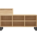 VidaXL Schoenenkast 102x36x60 cm bewerkt hout sonoma eikenkleurig